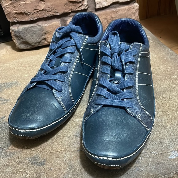 Mens Cole Hann Nike Air Blue Leather Loafer - Picture 4 of 10